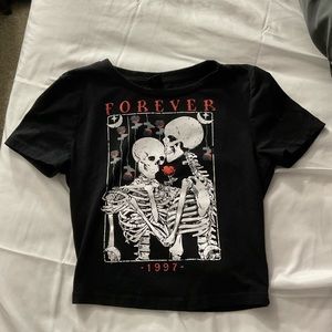 SHEIN Graphic T-Shirt Crop Top